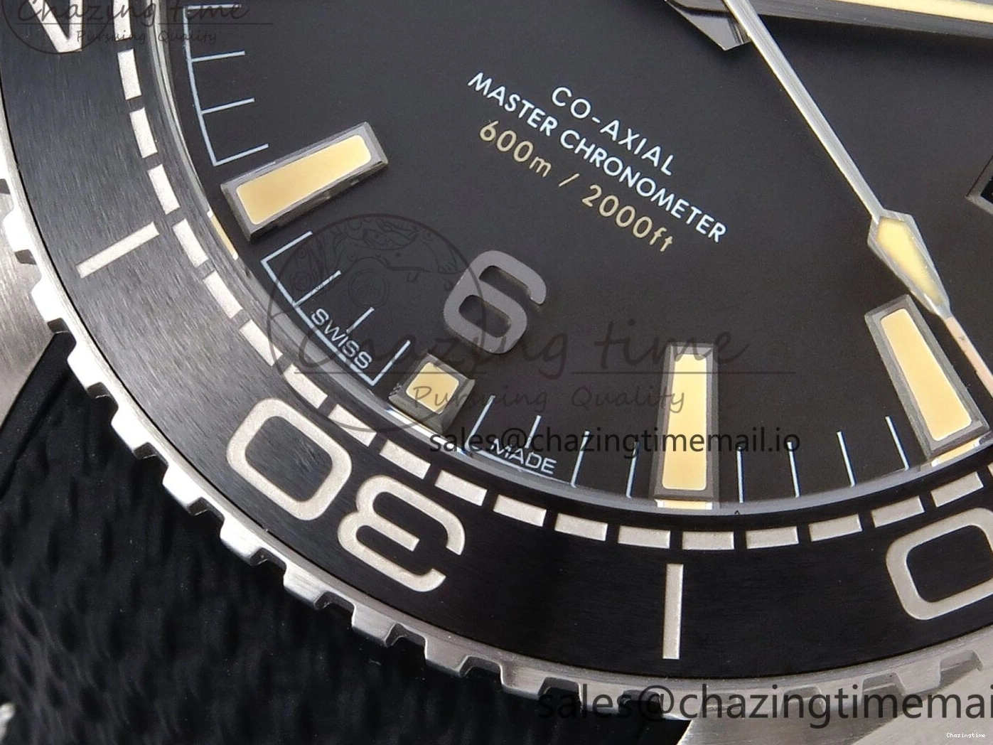 0522 AllSeason Planet Ocean 43.5mm SS VSF 1:1 Best Edition Gray Bezel Gray Dial on Black Rubber Strap A8900 Super Clone 7712